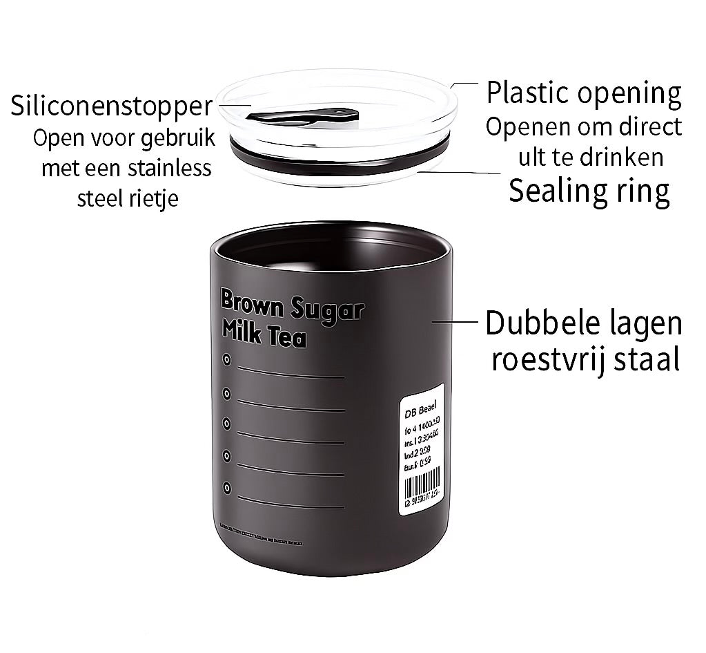 Brooklyn Coffee Cup - De Stijlvolle Koffiebeker voor Onderweg