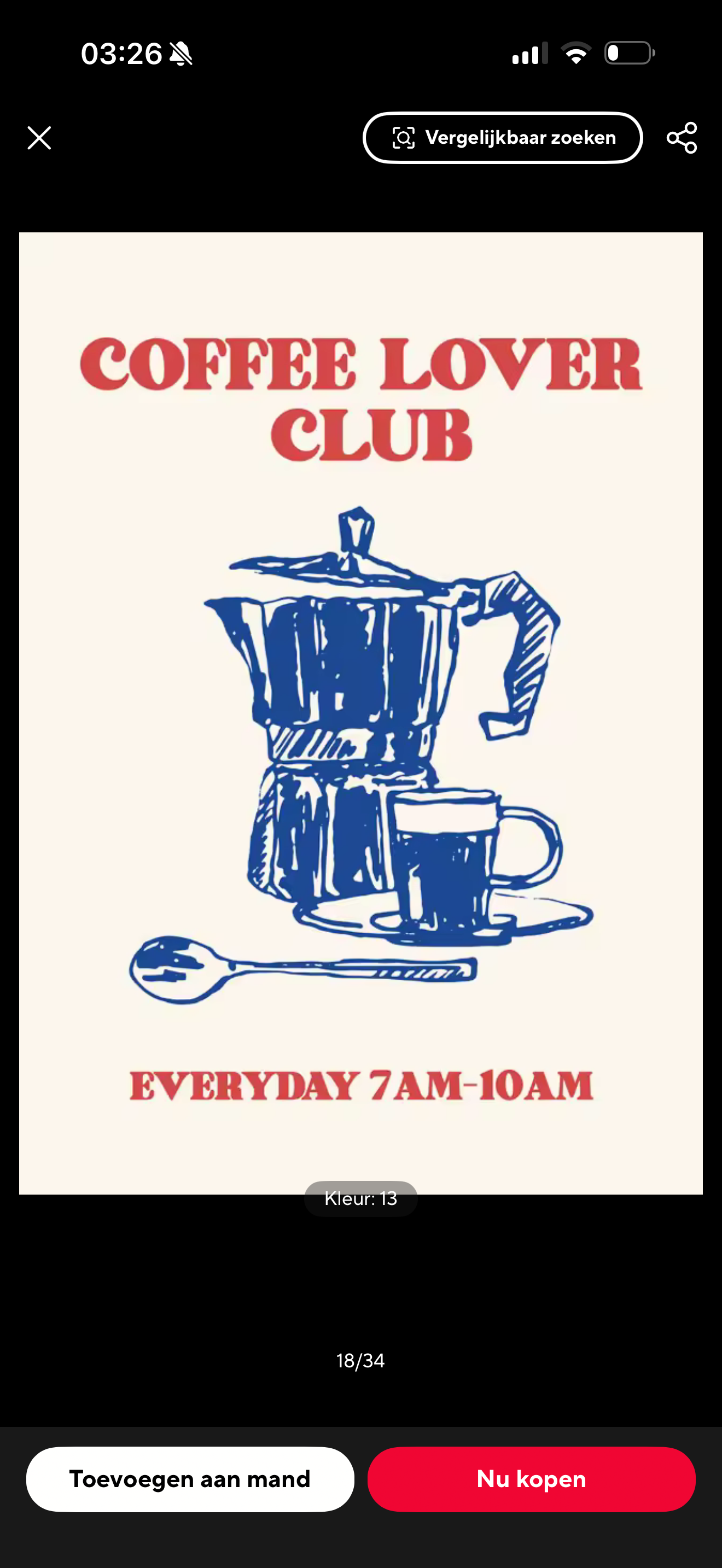 Poster coffee lover club