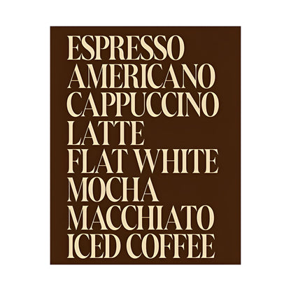 Coffee Menu No. 01