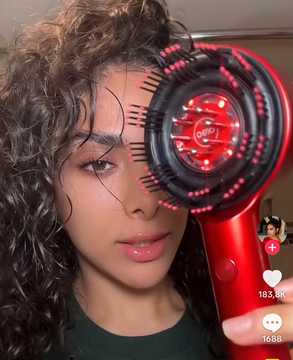 Red light head massager comb
