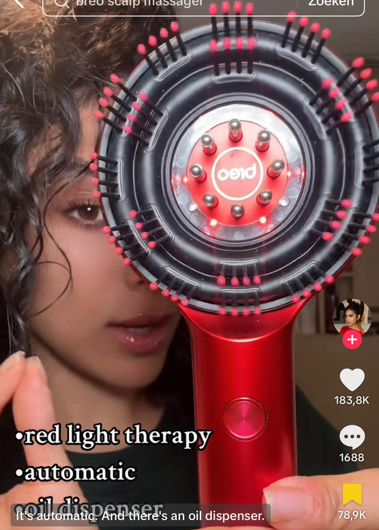 Red light head massager comb