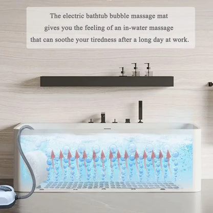 Electric bubble bath mat