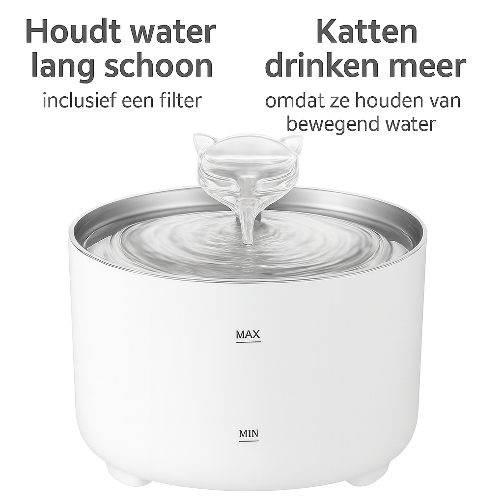 Sip & Purr – Katten Drinkfontein voor gezond en fris water