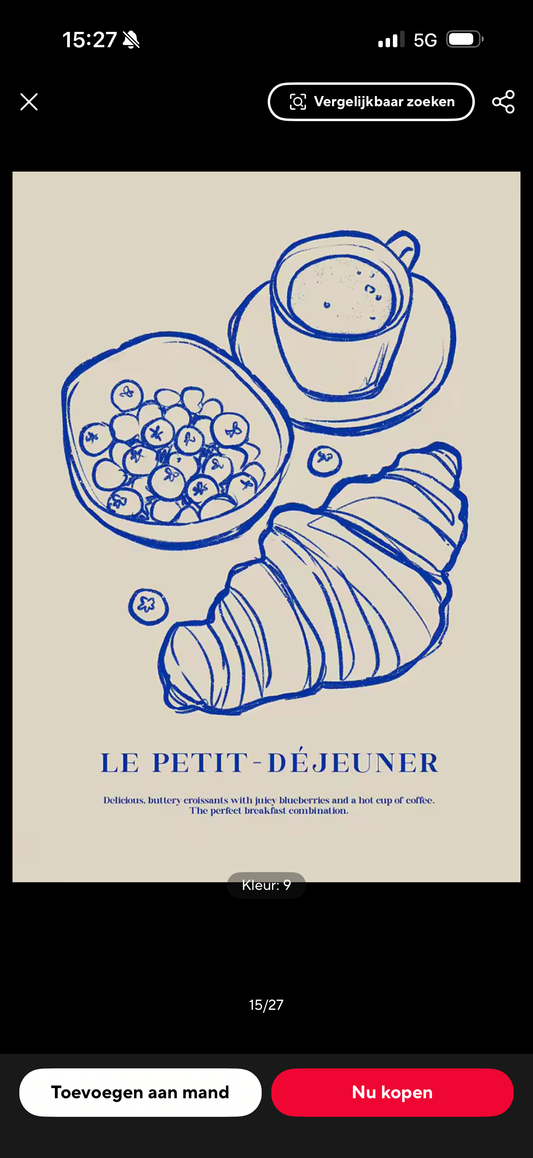 Le petit dejeuner poster